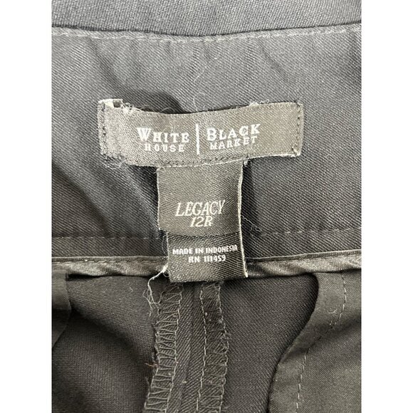 WHITE HOUSE BLACK MARKET Legacy Boot Cut Pants Black Sz 12R EUC - Picture 6 of 7